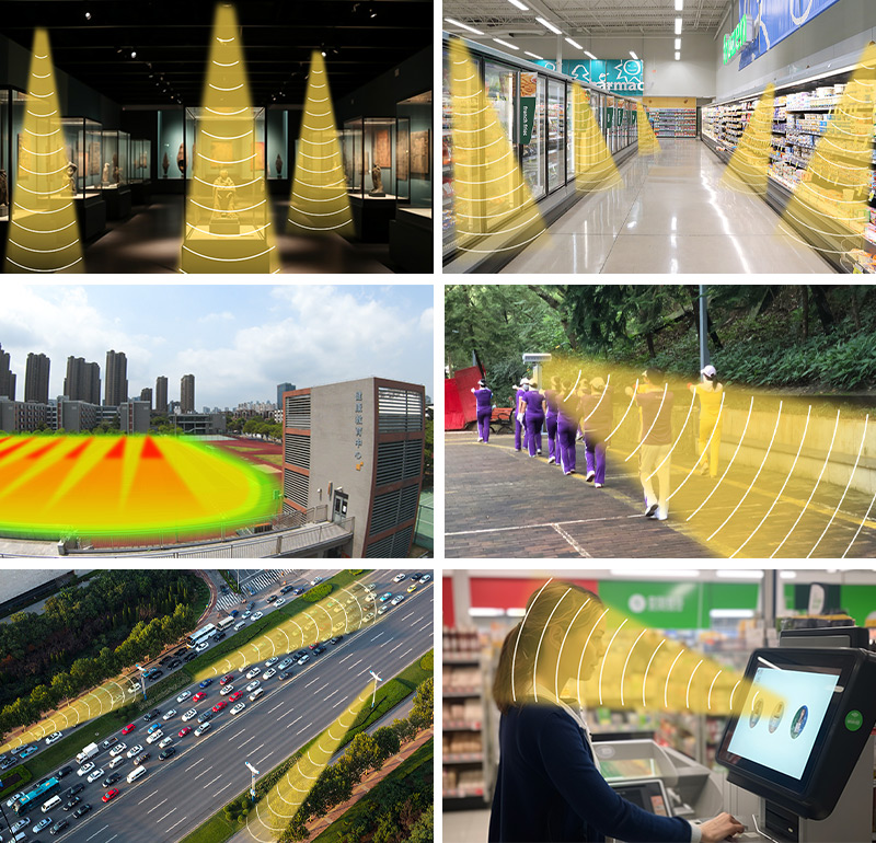 针对不同使用场景,清听声学有不同的定向音箱标准品【