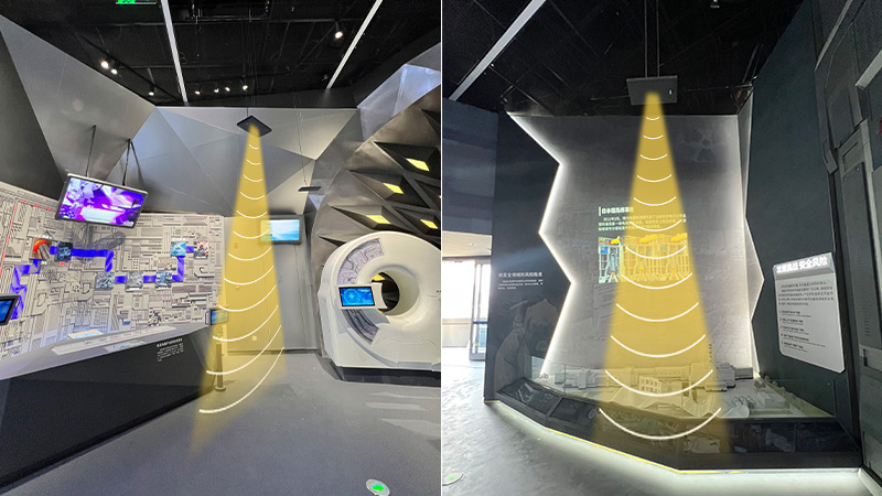 深圳科技展厅安装清听声学的定向音箱聚音宝