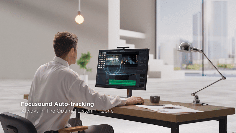 集成清听声学聚音屏技术的一体机电脑