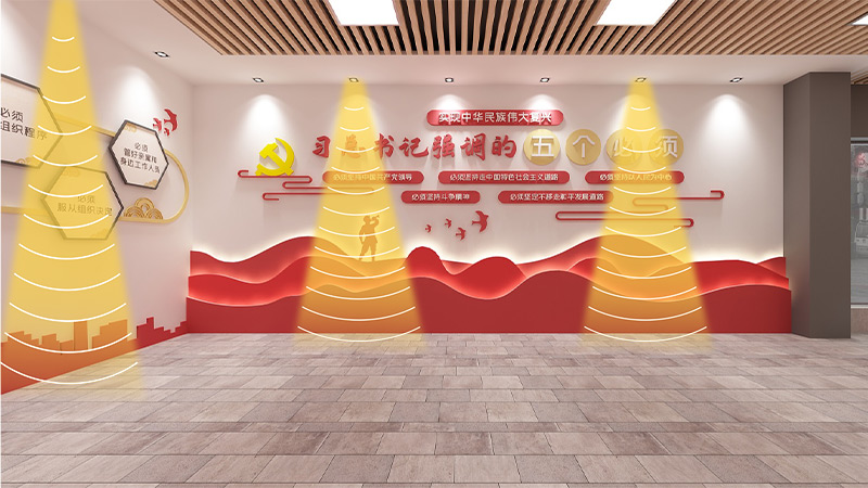 党建活动室定向扬声器,声音分区示意图